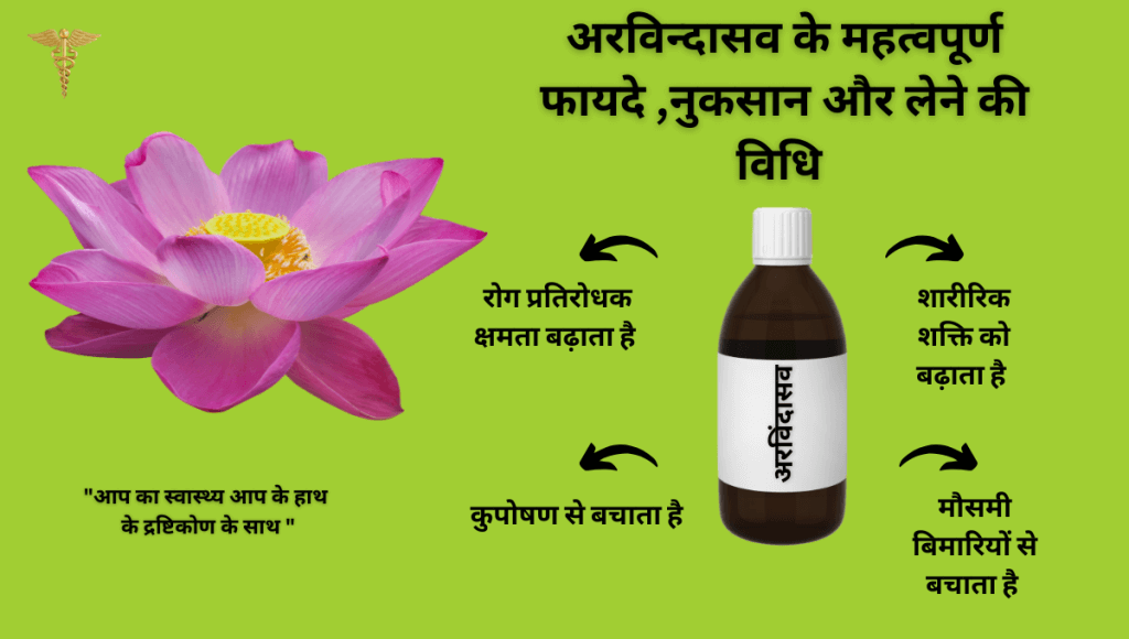अरविन्दासव के महत्वपूर्ण फायदे ,नुकसान और लेने की विधि